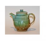 Blue, Green, and Yellow Ash Teapot