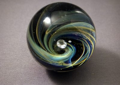 Vortex Marble with Cubic Zirconia (CZVortexT011004)