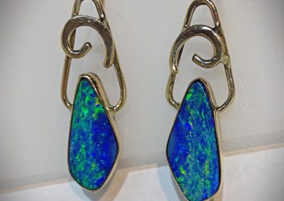 Australian Opal Doublet Earrings