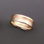 Red and White Gold Band